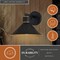 Vaxcel Dunbar 1 Light Matte Black and Gold Contemporary Outdoor Wall Sconce Metal Shade T0681 - alternate 4